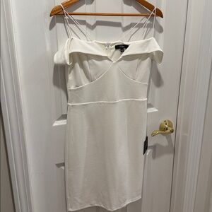 NWT Lulu's Classic White Dress - great for a bachelorette party! MEDIUM